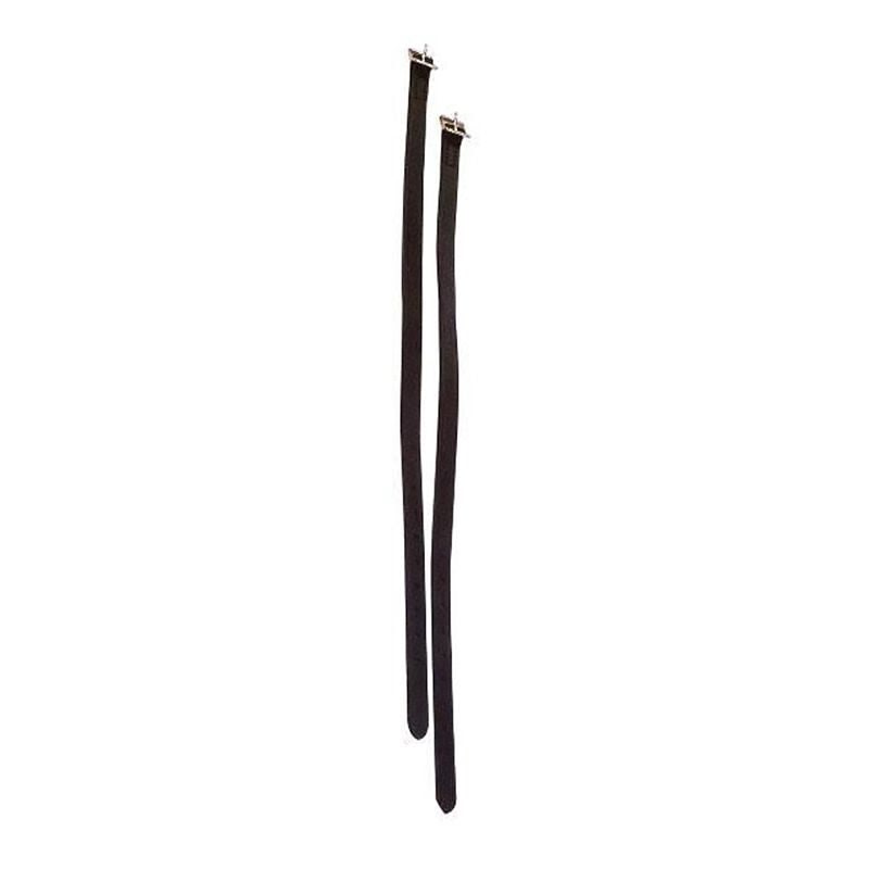 Perris Adult Deluxe Spur Straps Adult Bk/Wh