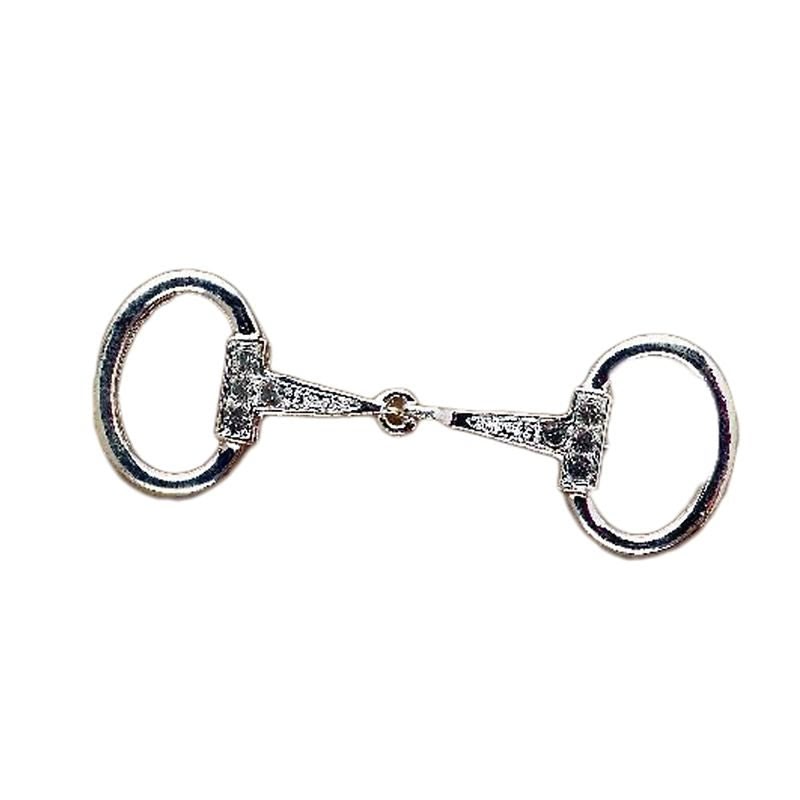 Silver Snaffle Bit Stock Tie Pin