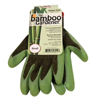 Bamboo Gardener Garden Gloves Small Green