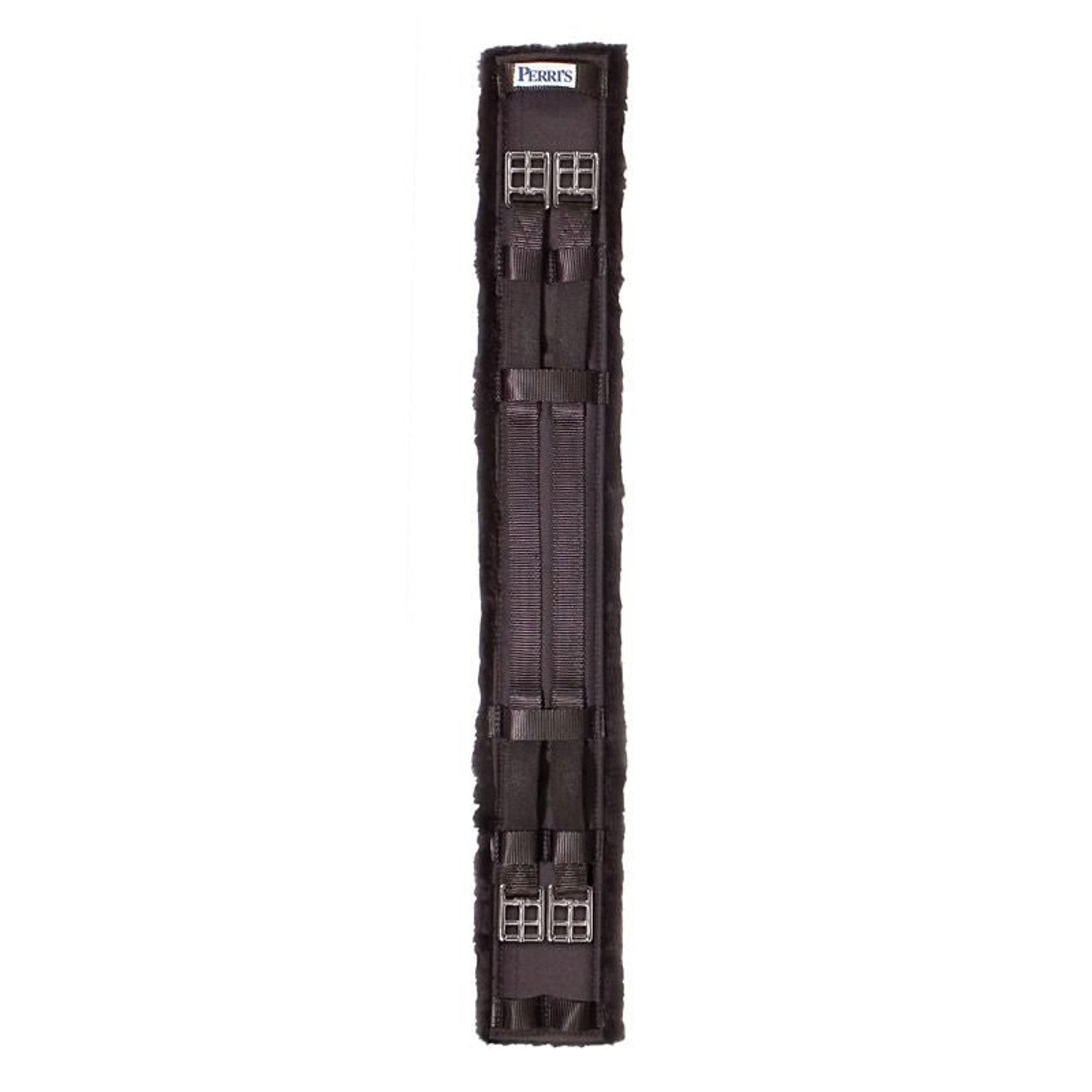 Perris Black Cotton/Fleece Dressage Girth
