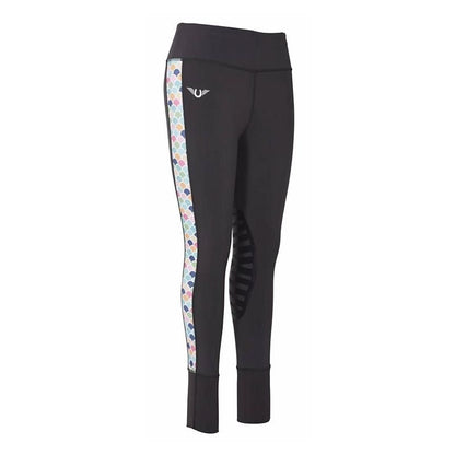 Tuffrider Ladies Iris Equicool Tights Large Brn