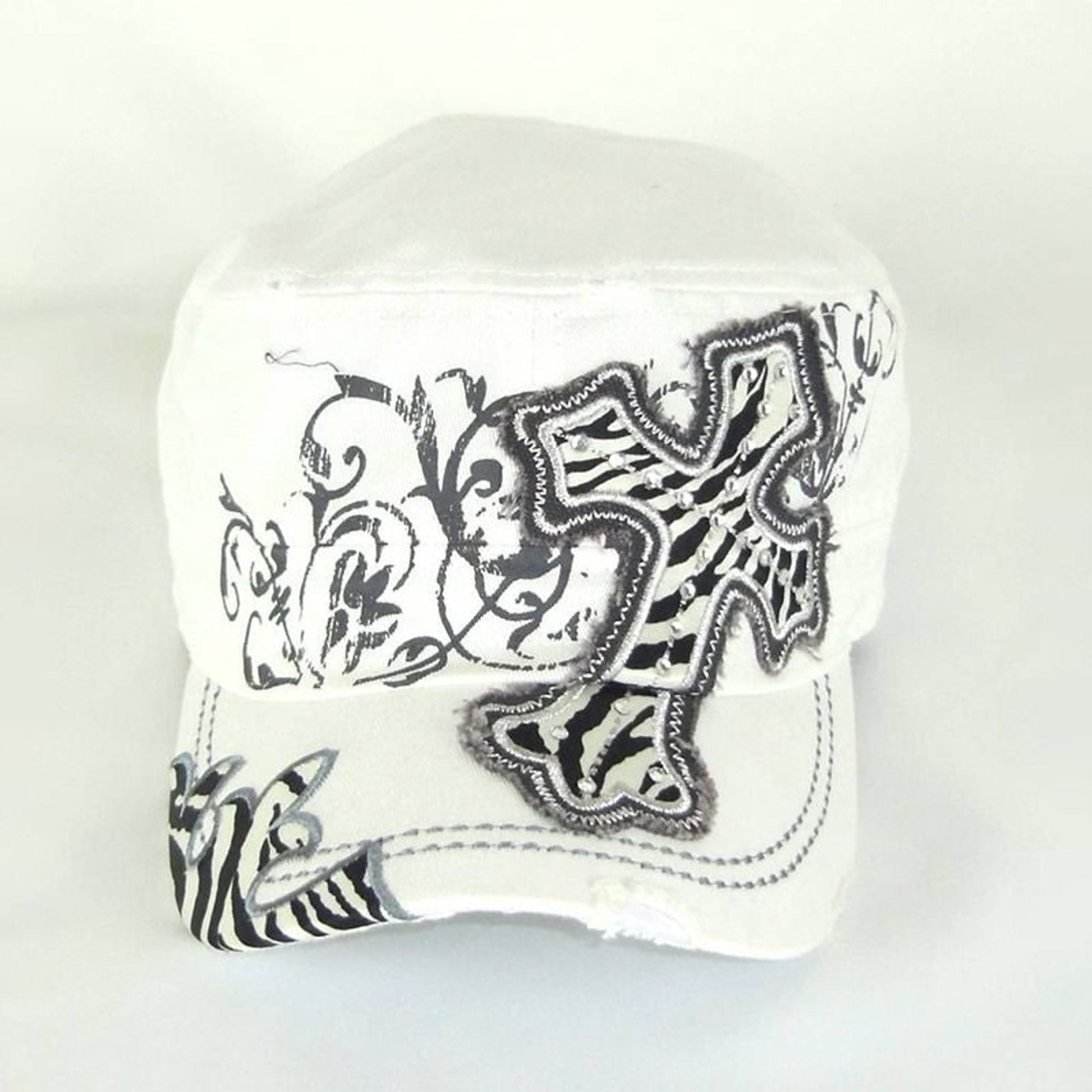 Savana Patch Army Hat - Zebra Cross Brown