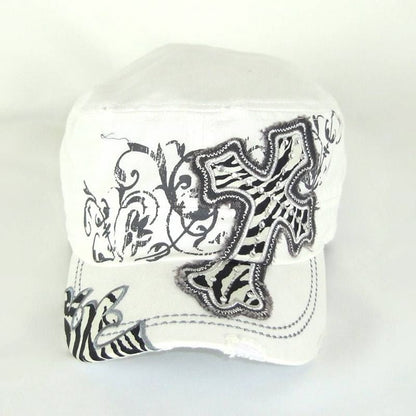 Savana Patch Army Hat - Zebra Cross Brown
