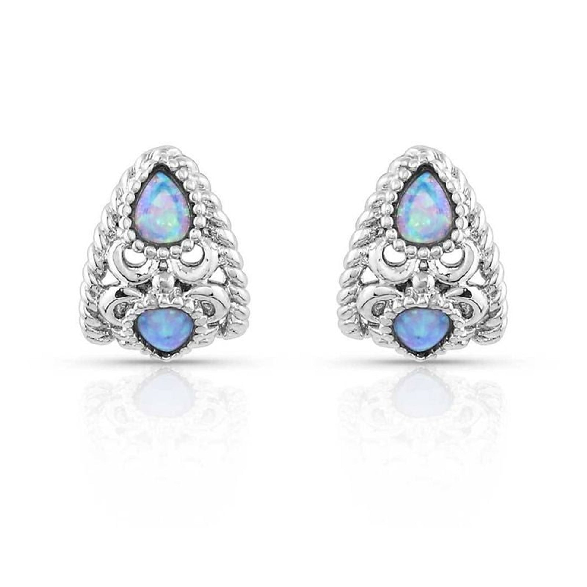 Montana Silversmiths Stacked Filigree Earrings