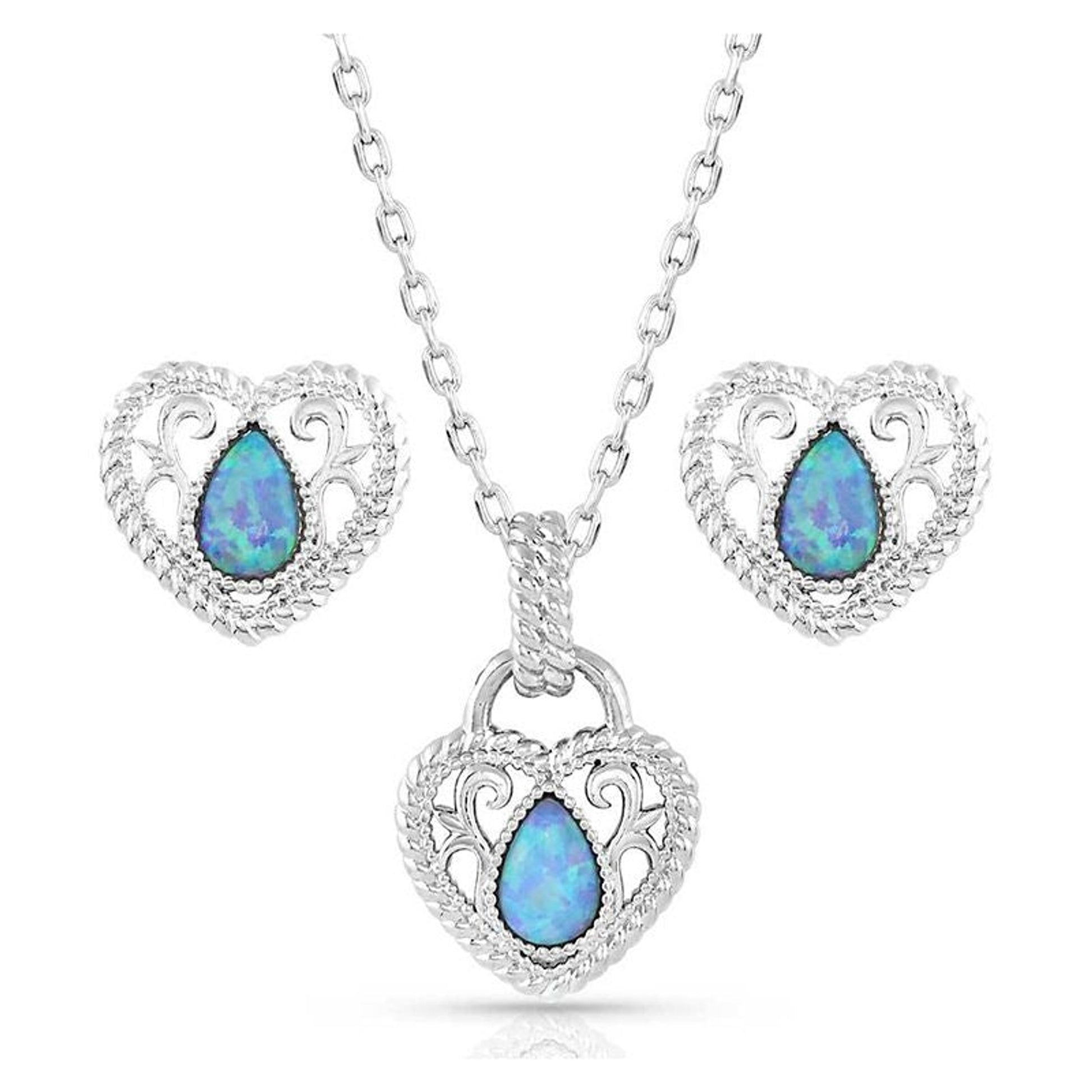Montana Silversmiths Gleeful Heart Silver Set