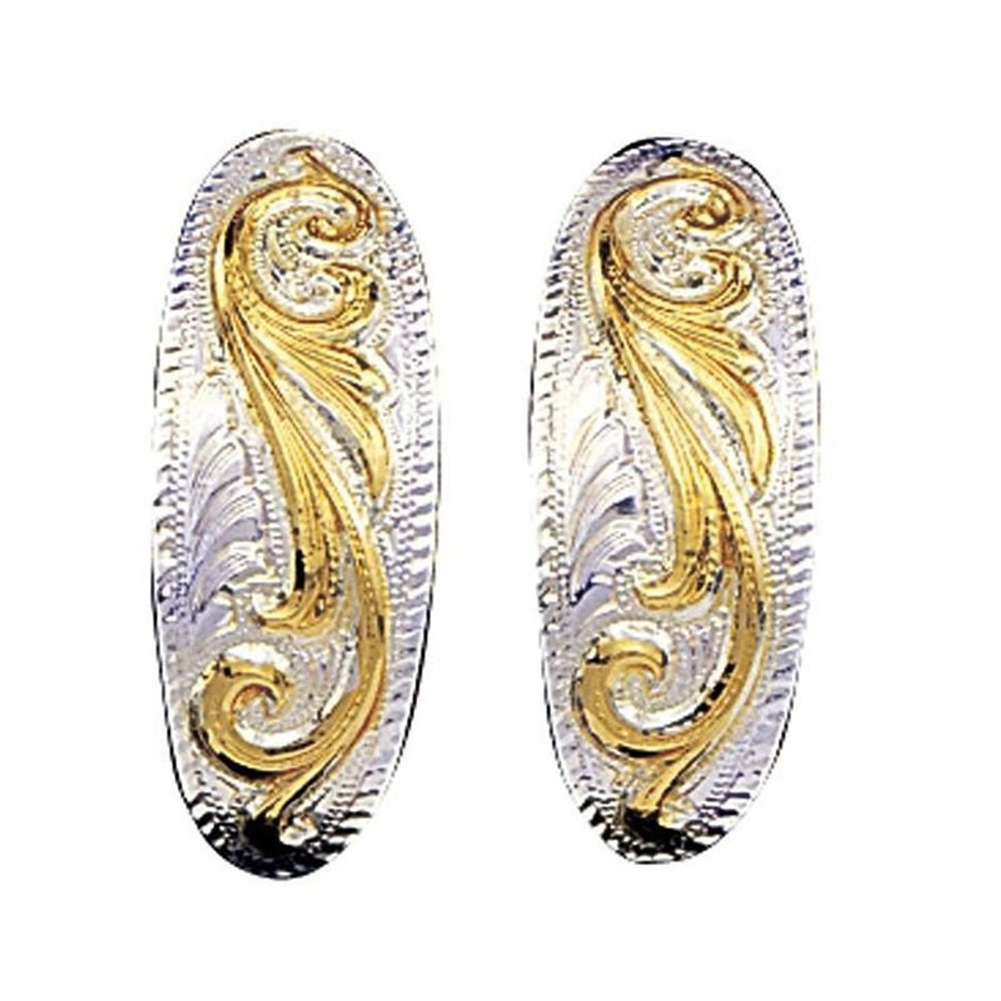 Montana Silver Small Scroll Design Cuff Earring