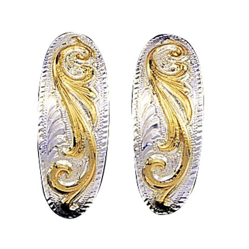 Montana Silver Small Scroll Design Cuff Earring