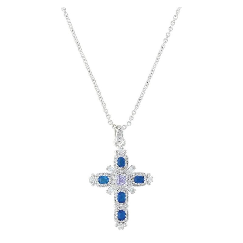 MontanaSilver River Of Light BuddedCross Necklace