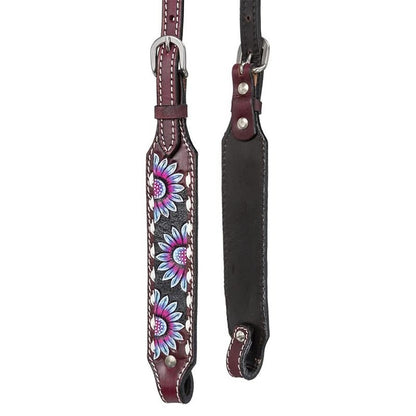 Silver Royal Purple/Blue Sunflower SE Headstall