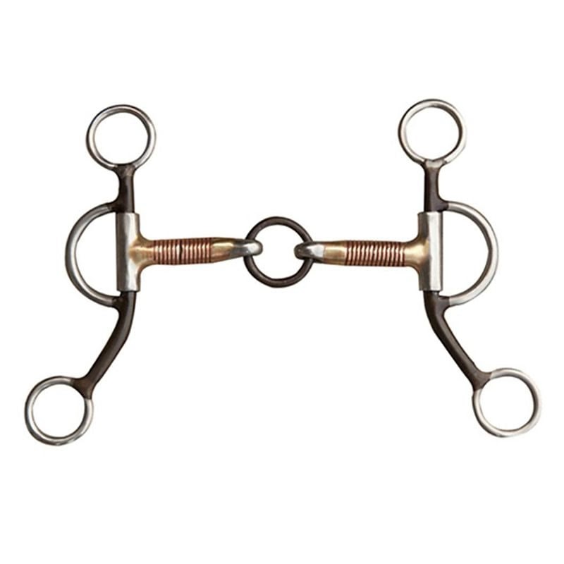 Copper Wrapped Lifesaver Jr Cow Horse Bit 5