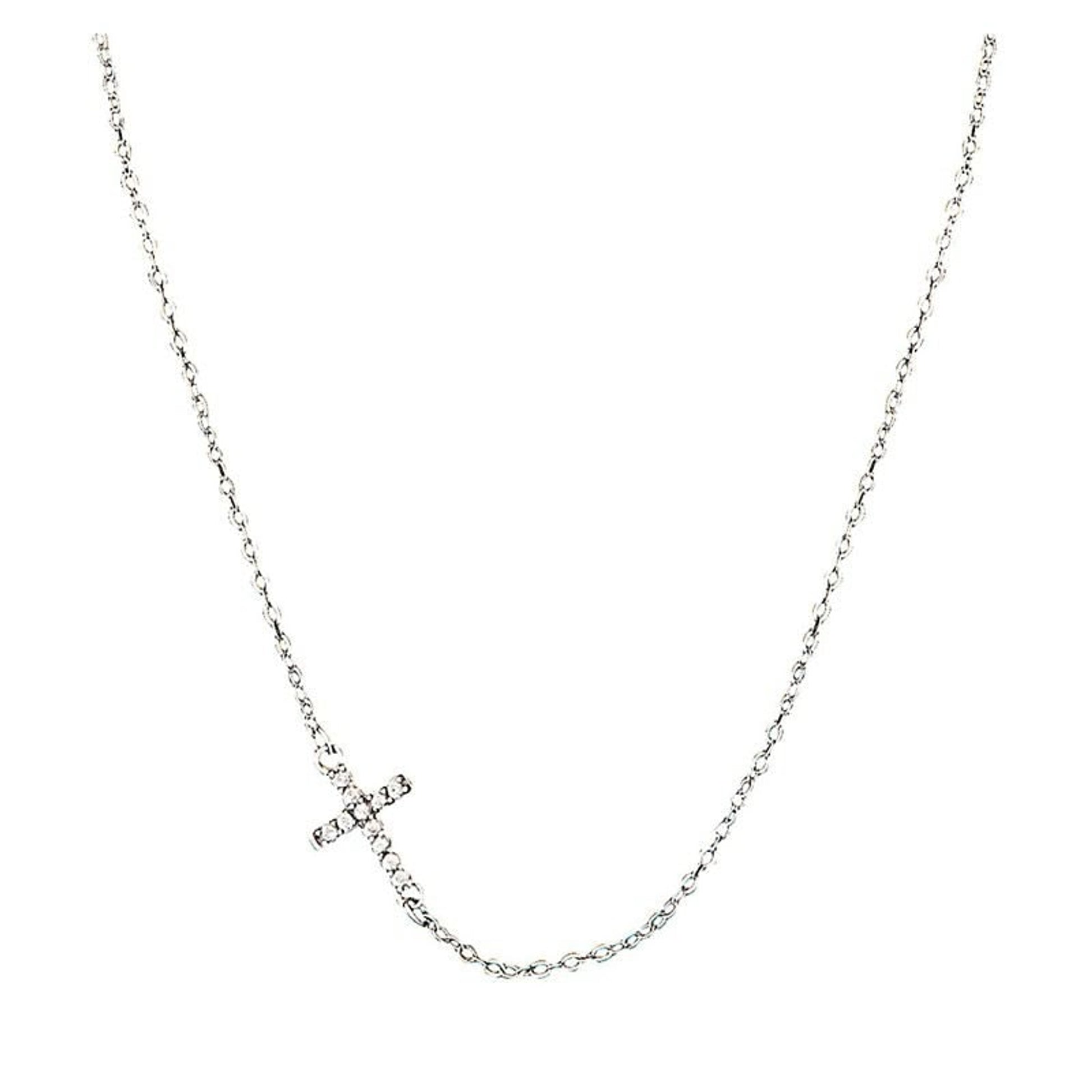 Quiet Faith Tiny Crystal Heart Choker Necklace