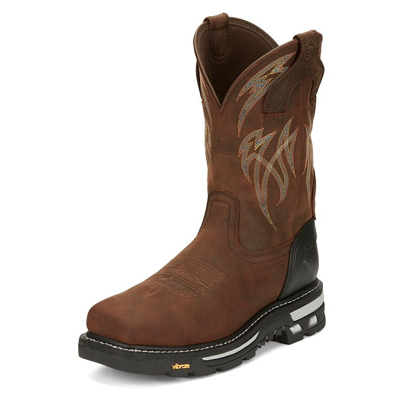 Justin Mens Frontline HiViz ST Boots