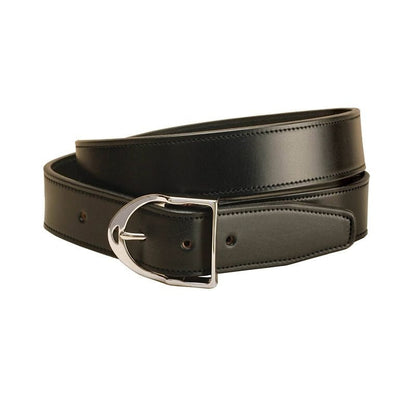 Tory Leather 1-1/2" Black Belt with Stirrup Buckle
