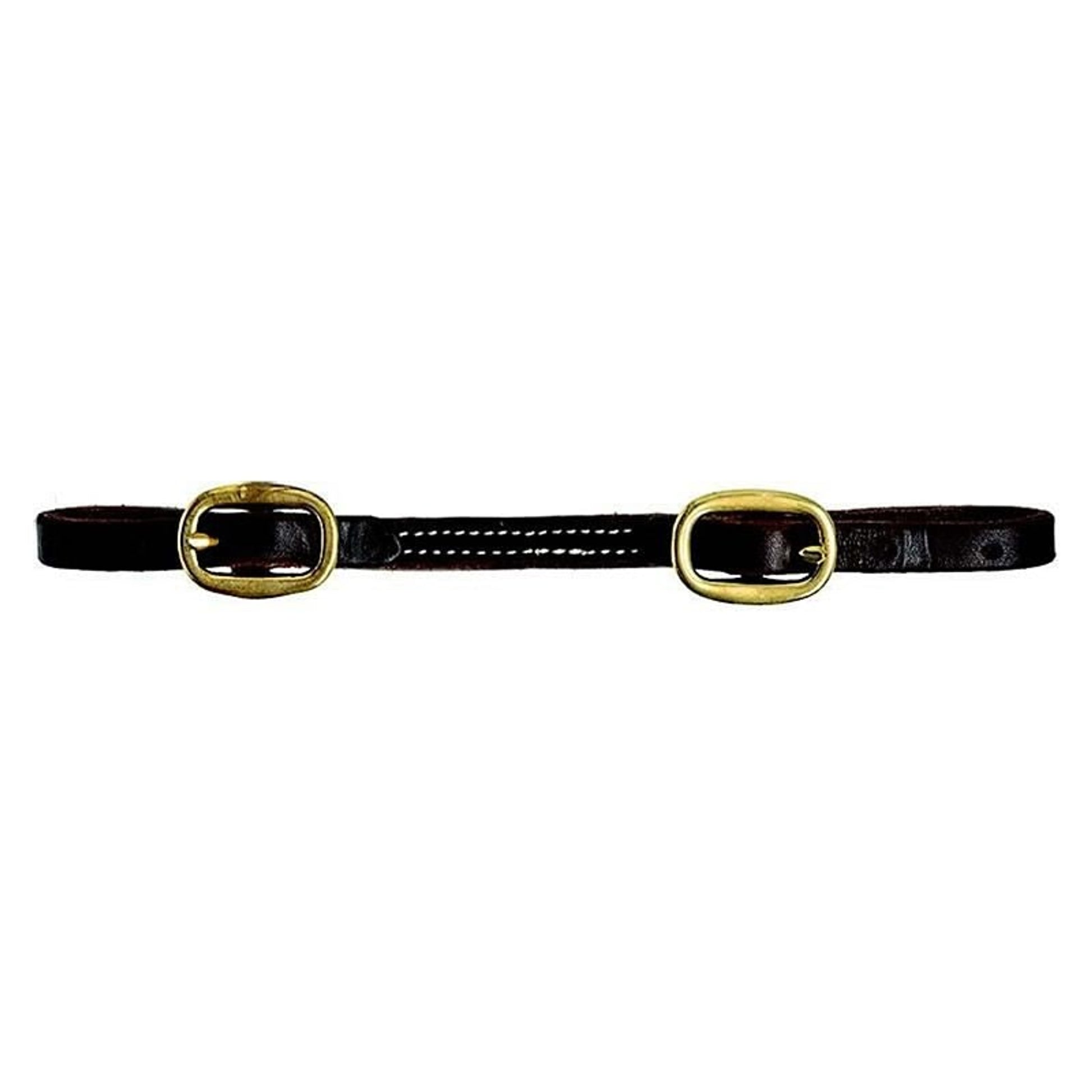 Mustang Double Stitch Oiled Harness Leather Brass