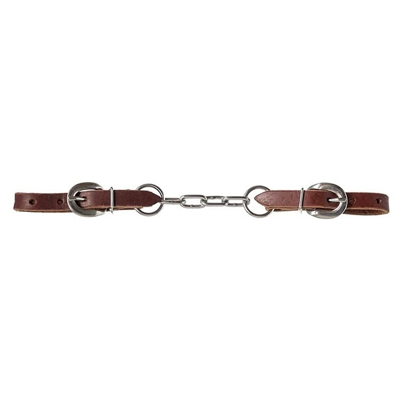 Mustang Single Flat Chain Curb Latigo Leather