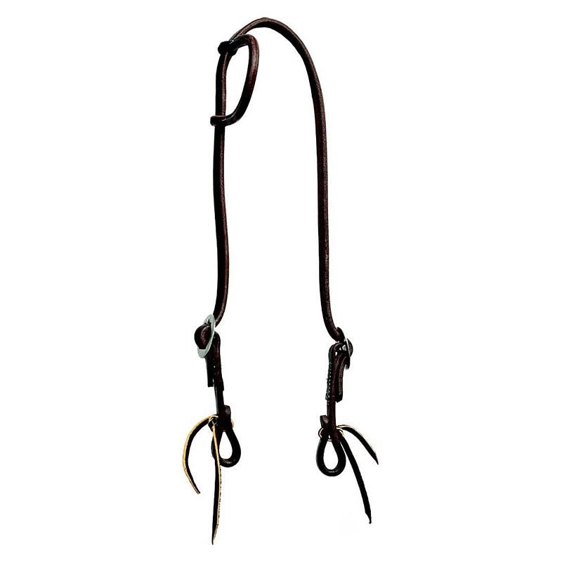 Mustang Oil Harness Leather Slip Ear Dbl Tie End