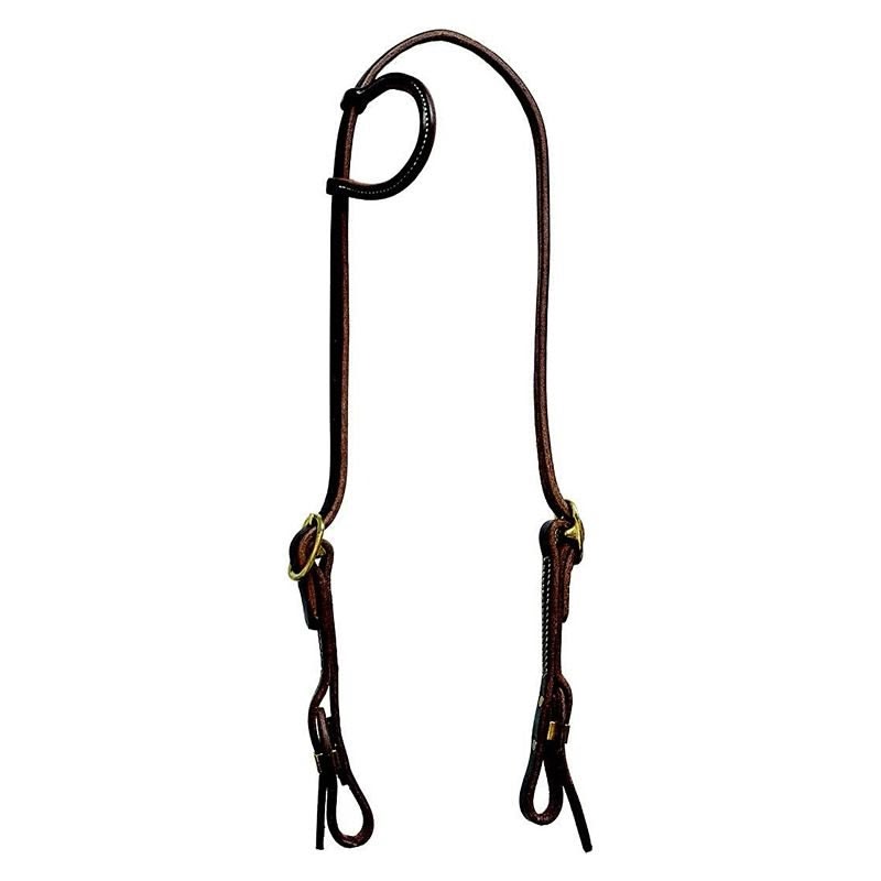 Mustang Oil Harness Leather Slip Ear Dbl Quick End