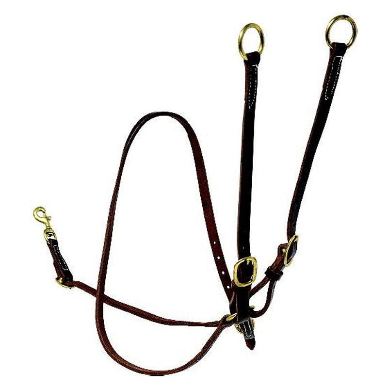 Mustang Oil Harness Leather Running Martingale
