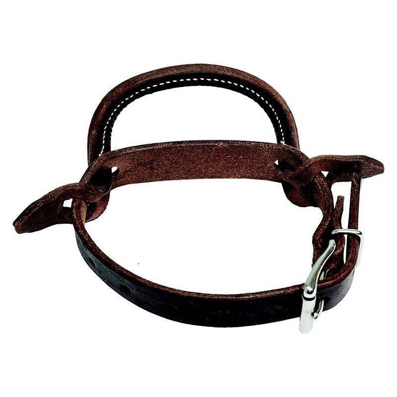 Mustang Oil Harness Leather Rolled Night Latch