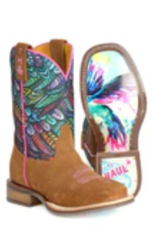 Tin Haul Childs Hummingbird Sole Sq Toe Boots