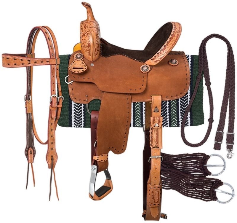 Royal King Reno Roughout Barrel Saddle Pkg
