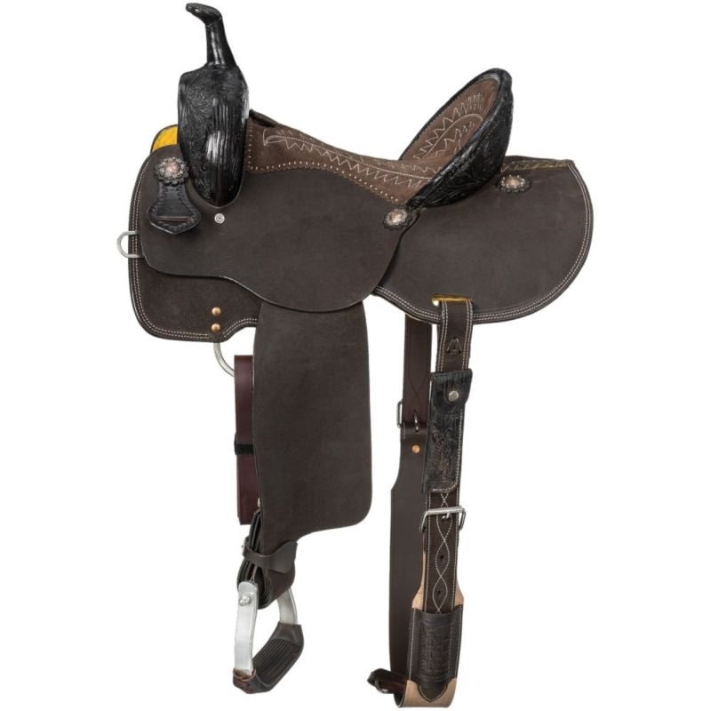 Silver Royal Youth Booker Rough Barrel Saddle