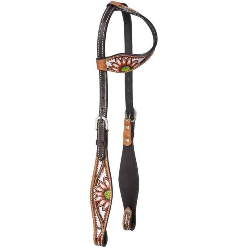 Silver Royal Coral Flower Ear Headstall