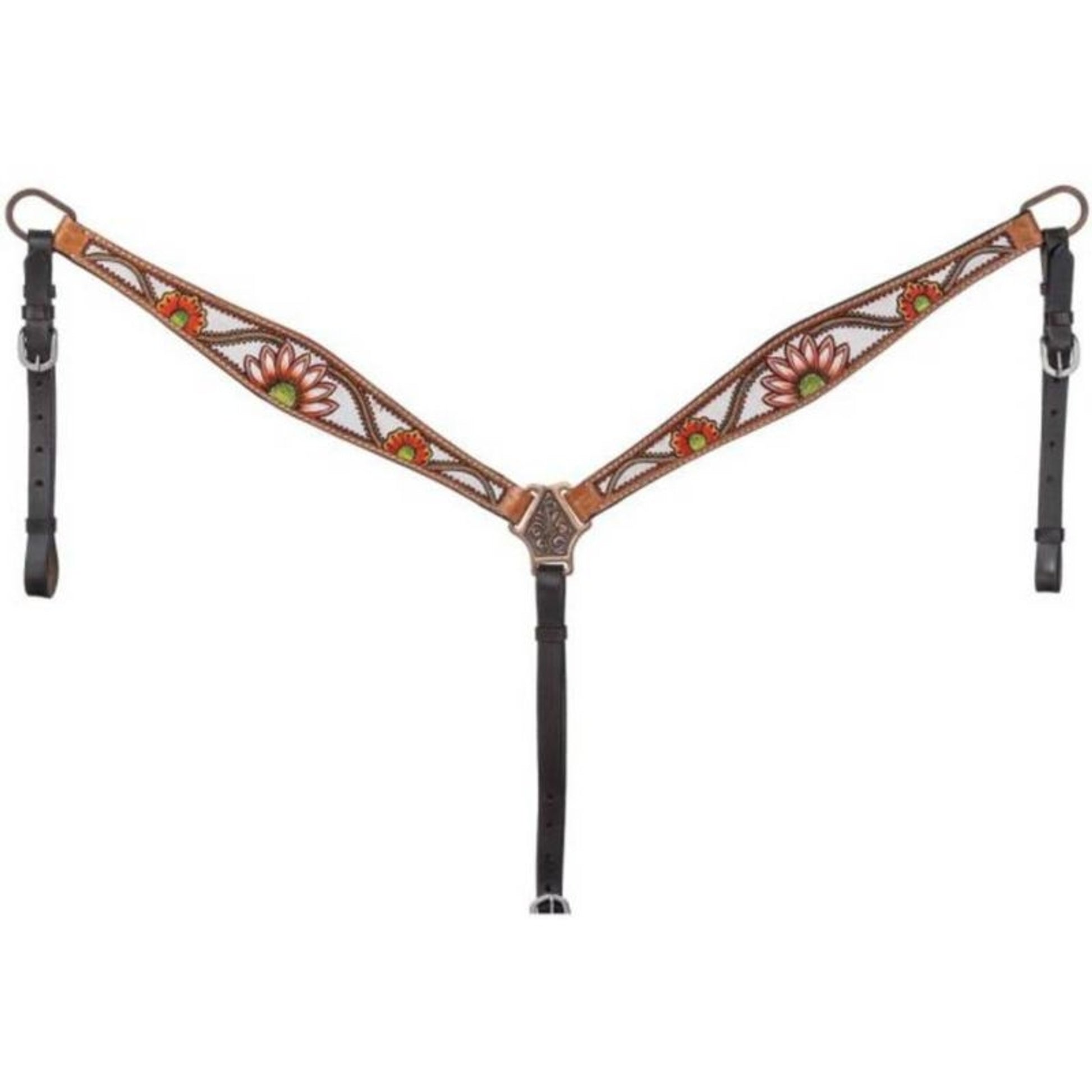 Silver Royal Coral Flower Breastcollar