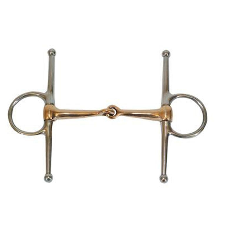Metalab Snaffle Full Cheek Bit Copper Mouth
