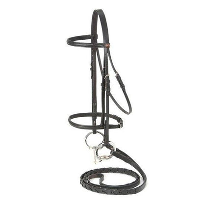 Equiroyal Raised Draft Horse Snaffle Bridle