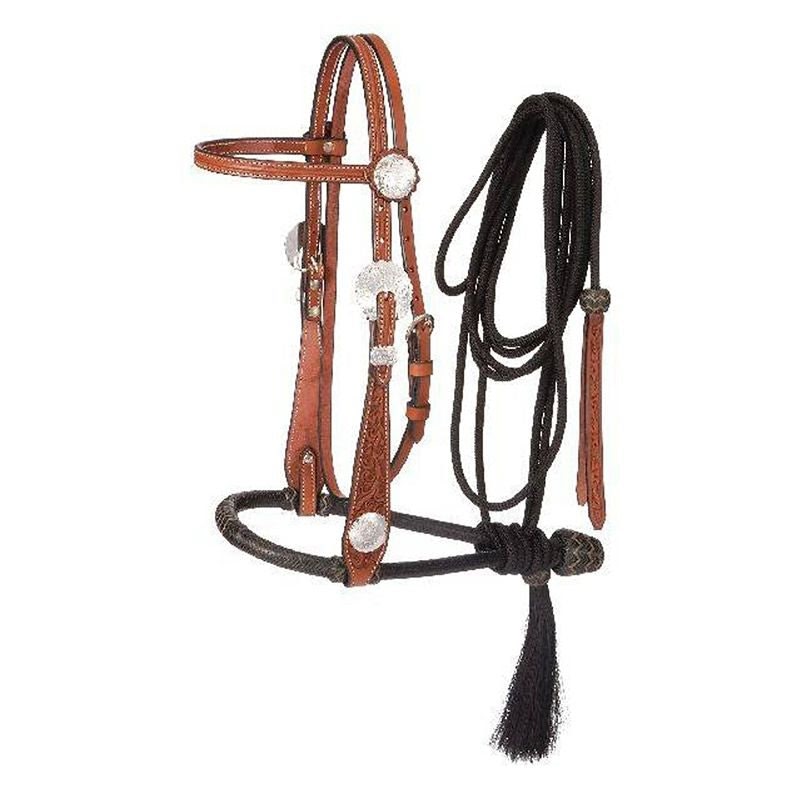 Tough1 Floral Wide Cheek Bosal Set