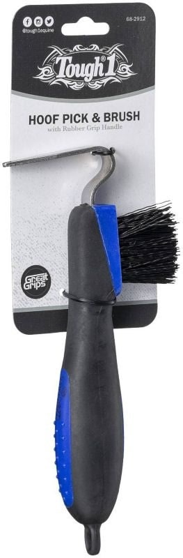 Tough1 Great Grips Hoof Pick/Brush 6Pk