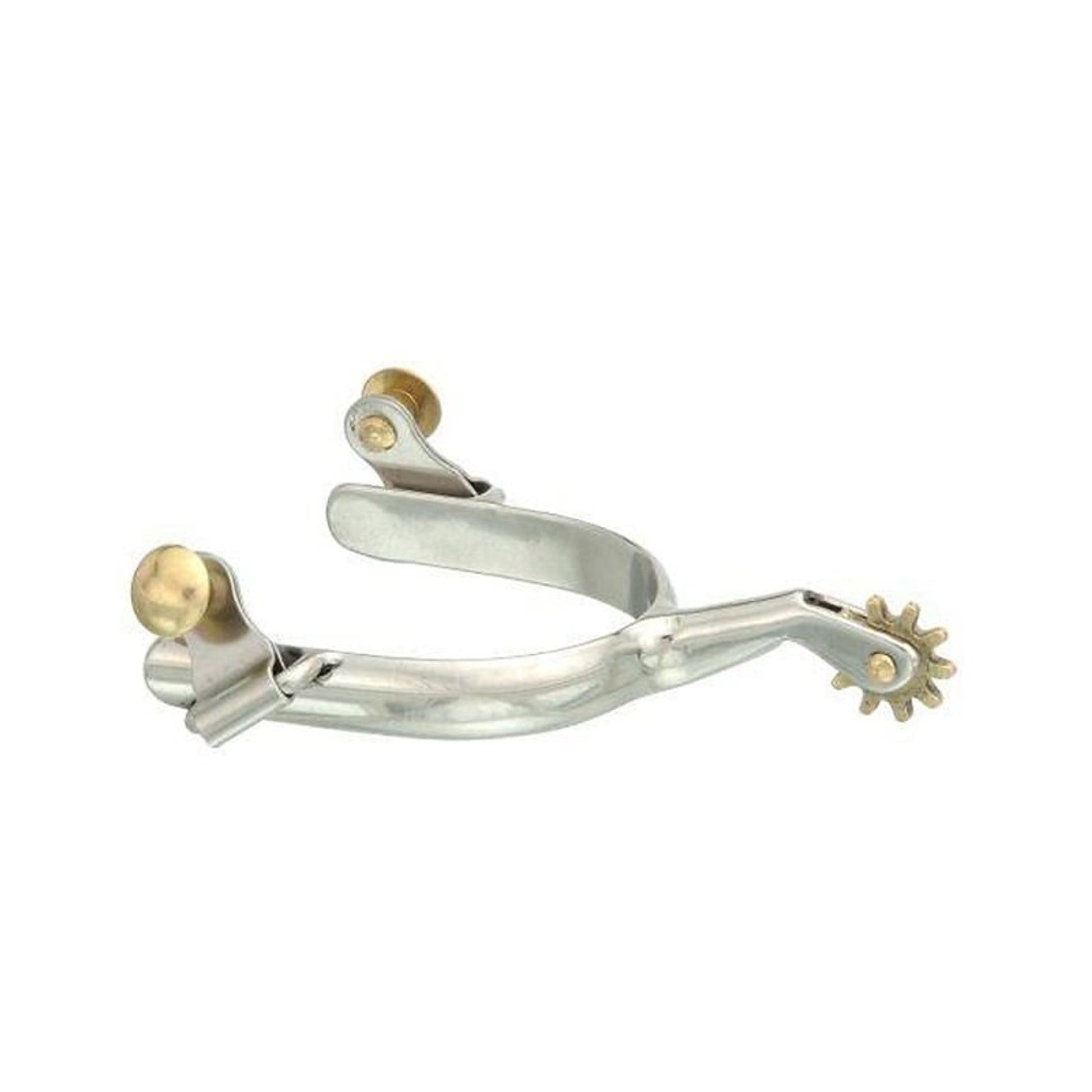Kelly Silver Star Brass Button Spurs
