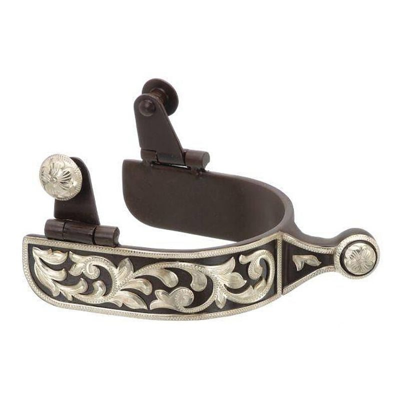 Tough1 Spurs with Engraved Floral Designs
