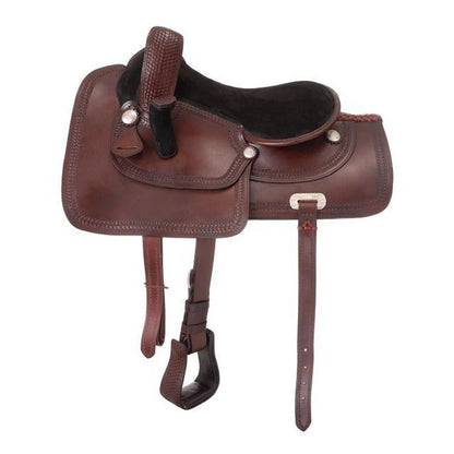 Royal King Border Tooled Side Saddle Pkg