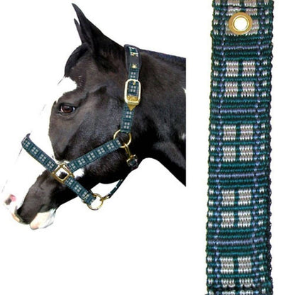 Plaid Nylon Padded Halter