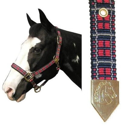 Plaid Nylon Padded Halter