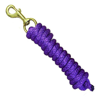 Braided Poly 8ft Lead with Solid Brass Snap