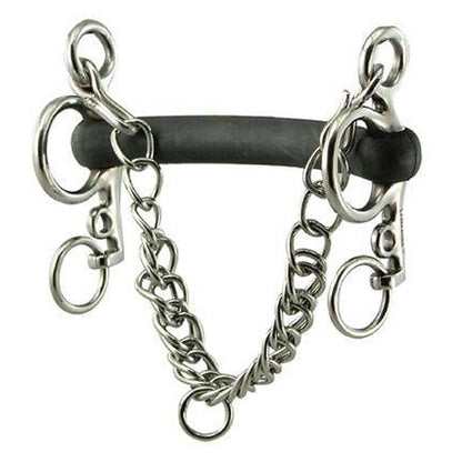 Coronet Hard Rubber Mouth Pelham Bit