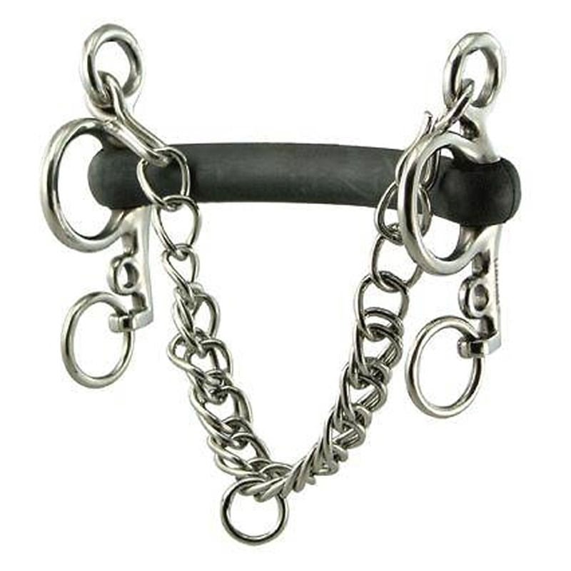Coronet Hard Rubber Mouth Pelham Bit