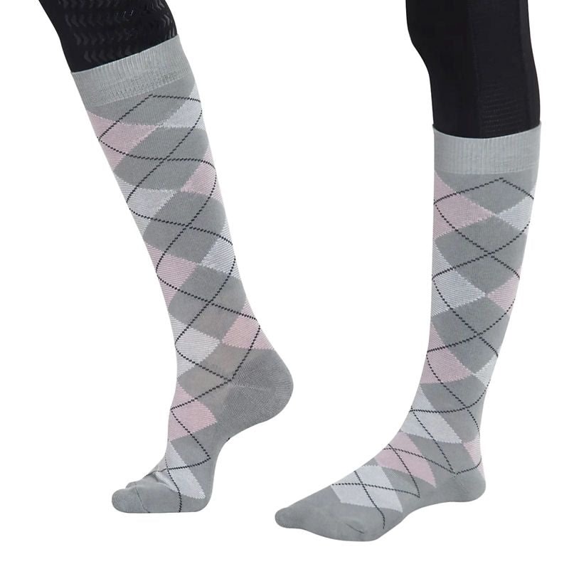Tuffrider Bamboo Argyle Socks Adult Brn