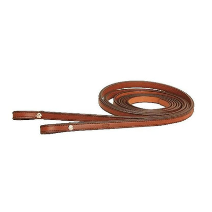 Partial Double/Stitch Bridle Leather Rein 5/8x7 Bk