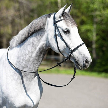 Horze Leather Bitless Bridle Cob Black