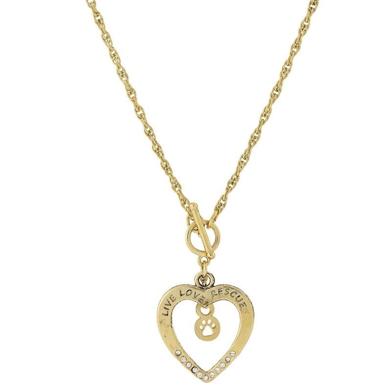 1928 Jewelry Live Love Rescue Necklace