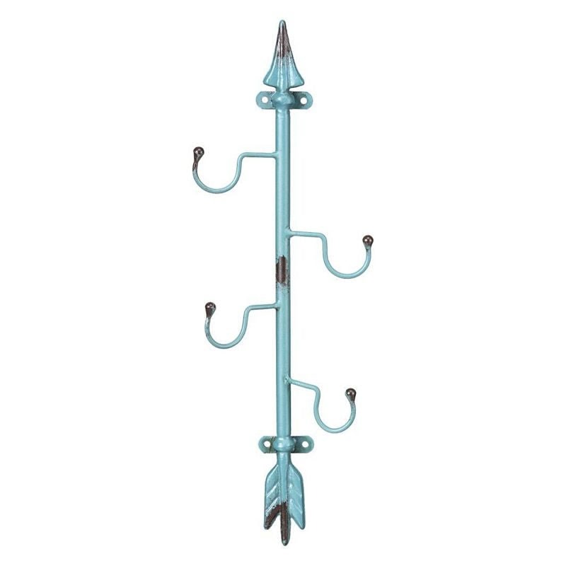 Gift Corral 4 Hook Arrow Turquoise