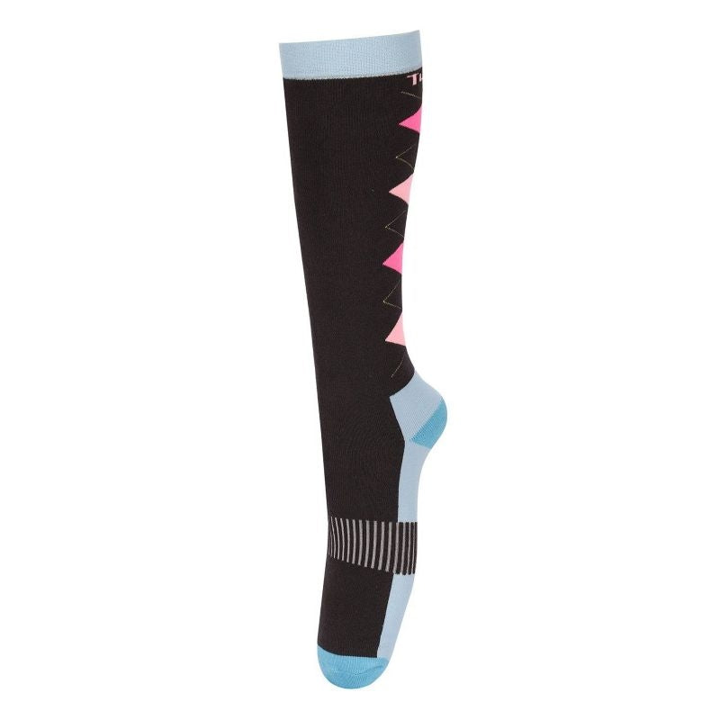 TuffRider Ladies Neon Winter Argyle Socks