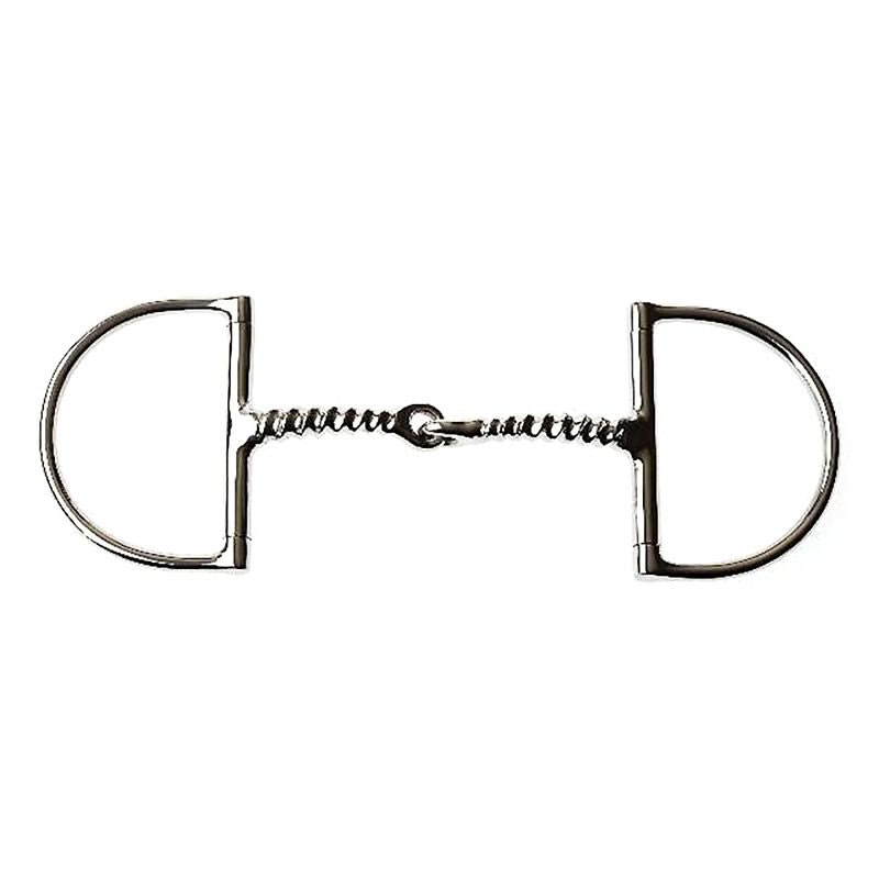 Korsteel Corkscrew Mouth Dee Ring Snaffle Bit