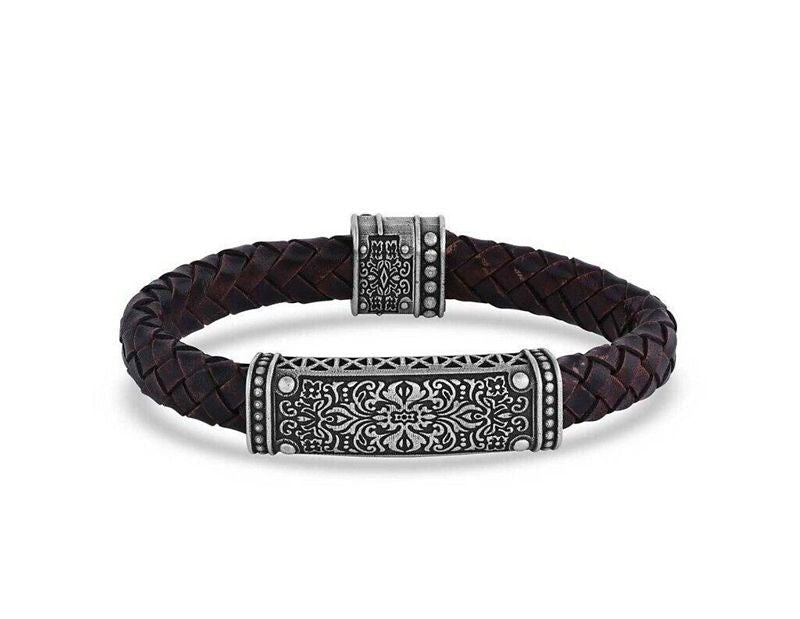 Montana Silversmiths Artistry Leather Bracelet 8.5