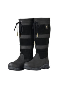 Bottes D'équitation Dublin Noir Cuir - Femme - Zip Devant - Taille AUS 9/EUR 41