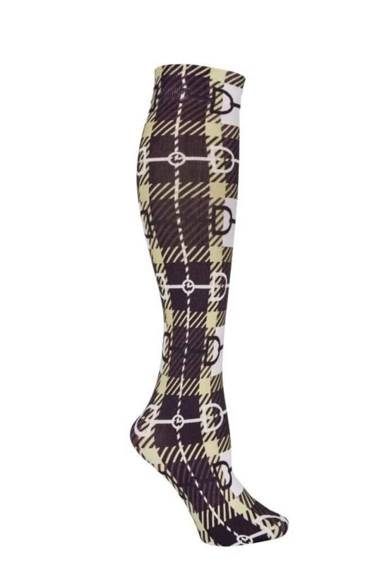AWST Intl Ladies Snaffle Bit Plaid Socks